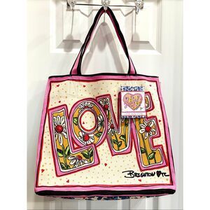 BRIGHTON - NWT Love Bug Canvas Tote/Artwork by Tom Clancy/Fashionista Collection